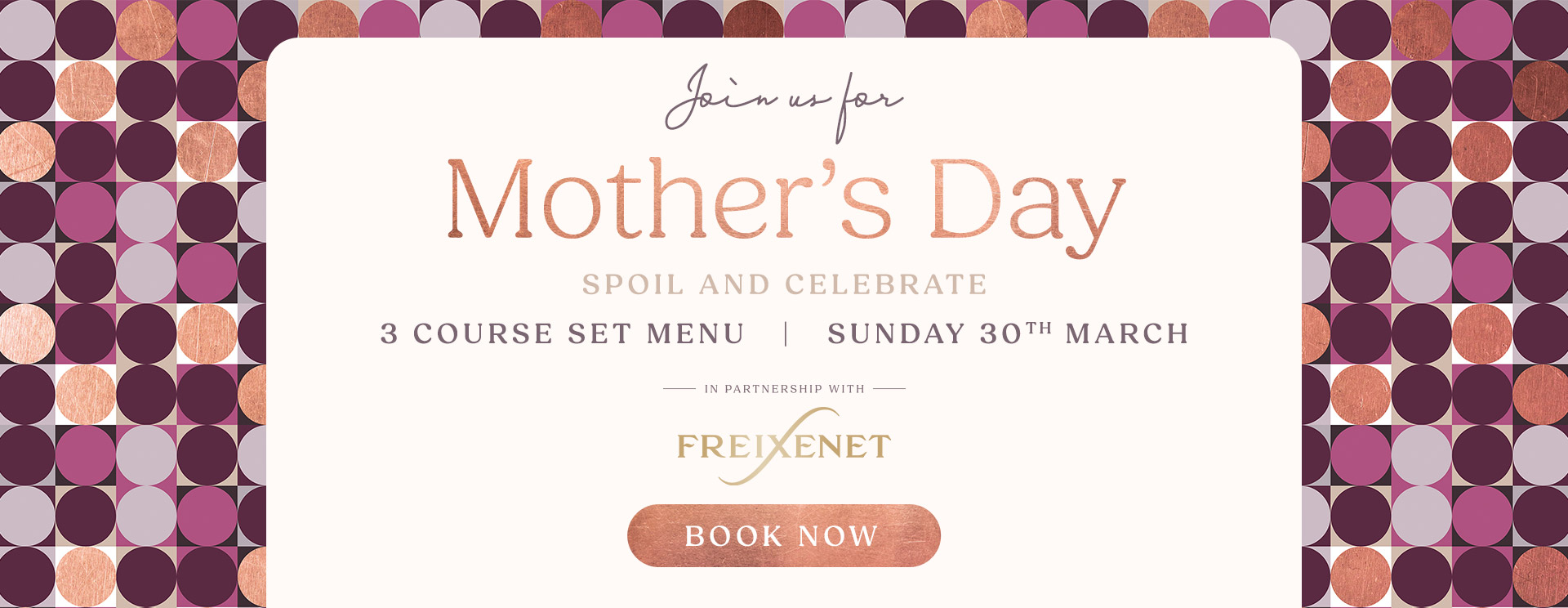 Mother’s Day menu/meal in Studley